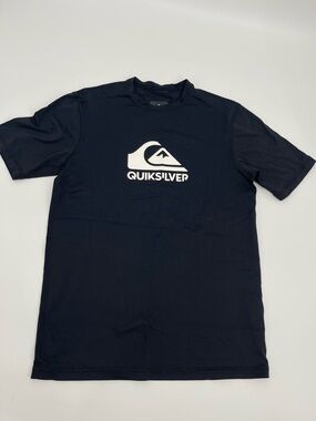 Boys Quiksilver Rashguard Swim Shirt M Loose Fit Surf Beach Bodyboarding Surfing